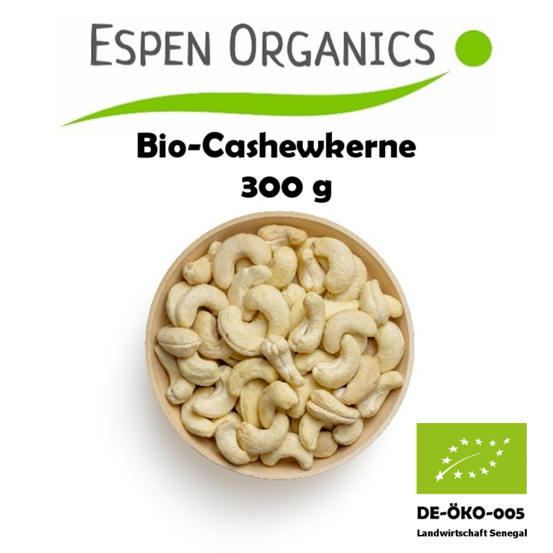 200g Bio-Cashew Kerne, geröstet mit Himbeere & Kakao